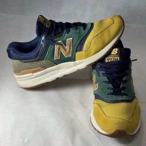 New Balance Yellow and Green Sneakers